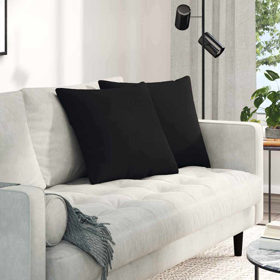Sofa kussens Zwart Stof