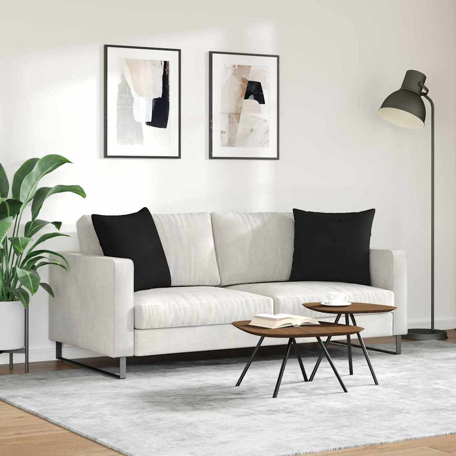 Sofa kussens Zwart Stof