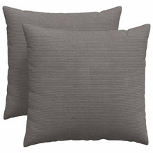 Sofa Kussens 2 pcs Lichtgrijs 50 x 50 cm Katoen Stof