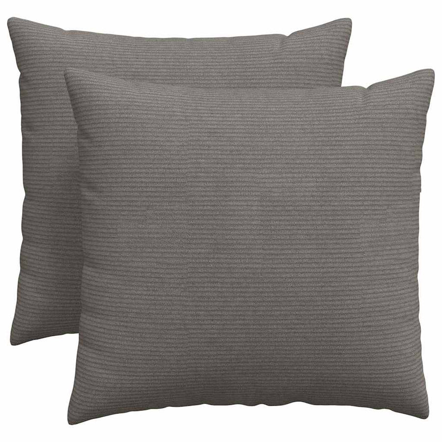 Sofa Kussens 2 pcs Lichtgrijs 50 x 50 cm Katoen Stof