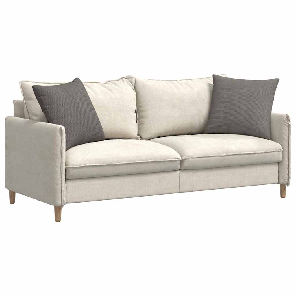 Sofa Kussens 2 pcs Lichtgrijs 50 x 50 cm Katoen Stof
