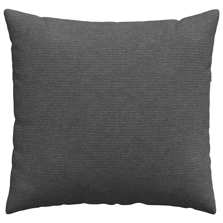 Sofa Kussens 2 pcs Donkergrijs 50 x 50 cm Katoen Stof
