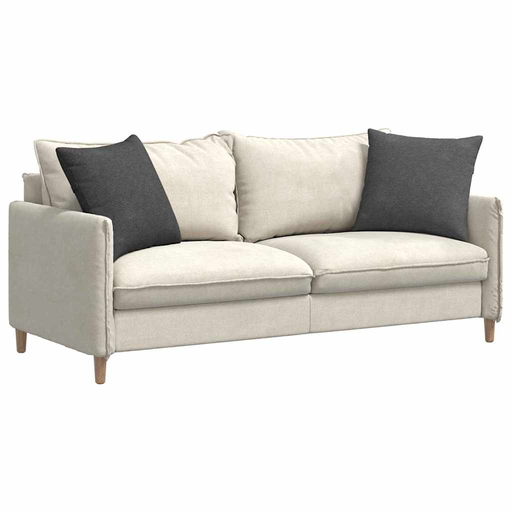 Sofa Kussens 2 pcs Donkergrijs 50 x 50 cm Katoen Stof