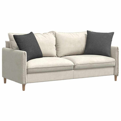 Sofa Kussens 2 pcs Donkergrijs 50 x 50 cm Katoen Stof