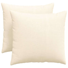 Sofa Kussens 2 pcs Crème 50 x 50 cm Katoen Stof