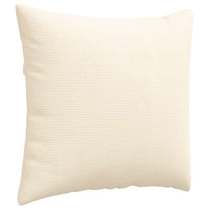 Sofa Kussens 2 pcs Crème 50 x 50 cm Katoen Stof