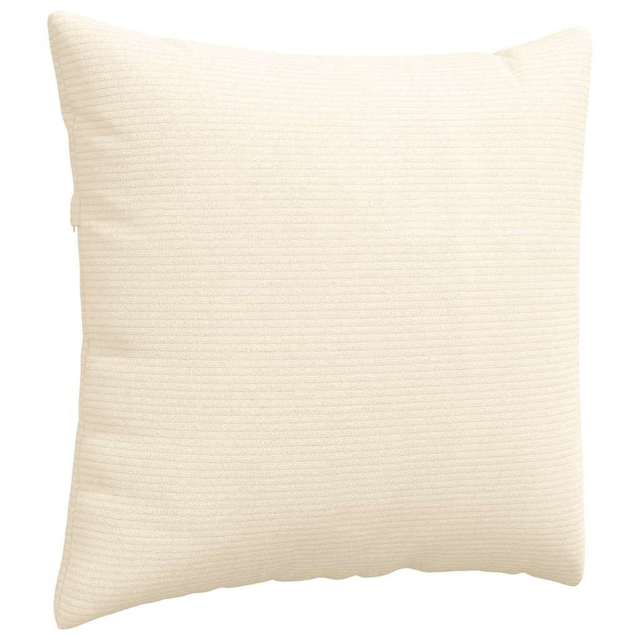 Sofa Kussens 2 pcs Crème 50 x 50 cm Katoen Stof