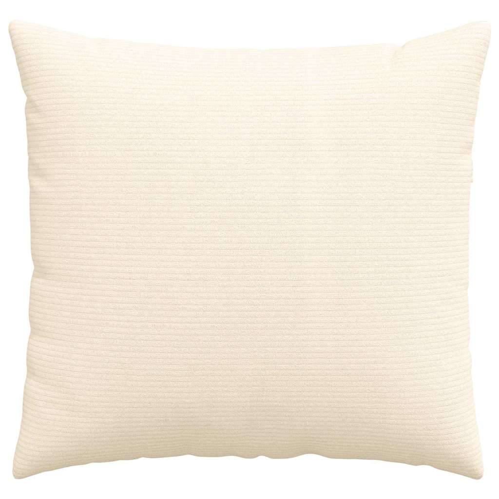 Sofa Kussens 2 pcs Crème 50 x 50 cm Katoen Stof