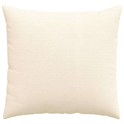 Sofa Kussens 2 pcs Crème 50 x 50 cm Katoen Stof