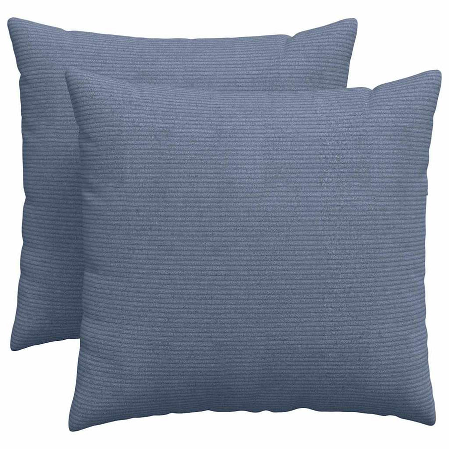 Sofa Kussens 2 pcs Blauw 50 x 50 cm Katoen Stof