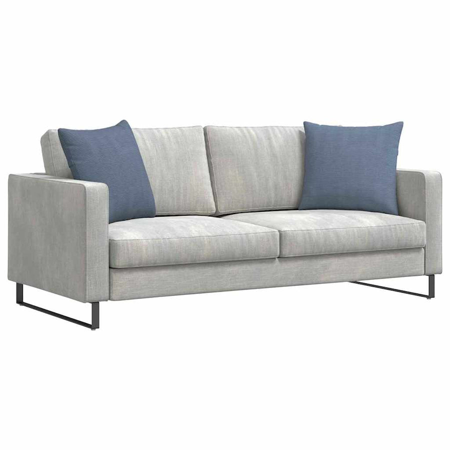 Sofa Kussens 2 pcs Blauw 50 x 50 cm Katoen Stof