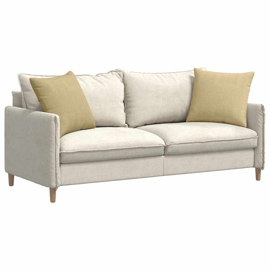 Sofa Kussens 2 pcs Grijs groen 50 x 50 cm Katoen Stof