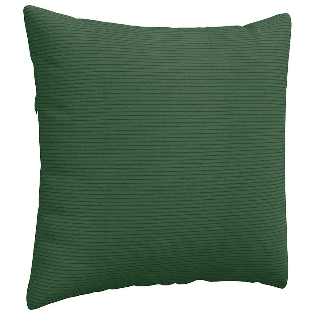 Sofa Kussens 2 pcs Donkergroen 50 x 50 cm Katoen Stof
