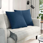 Sofa Cushions 2 pcs Blue 60 x 60 cm Fabric