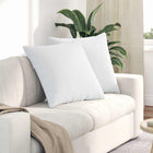 Sofa Cushions 2 pcs White 60 x 60 cm Fabric