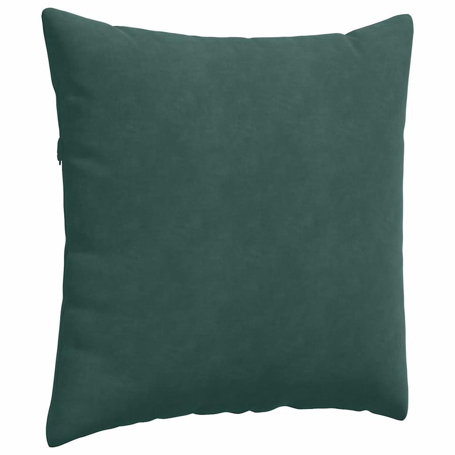 Sofa Kussens 2 pcs Donkergroen 60 x 60 cm Katoen Stof