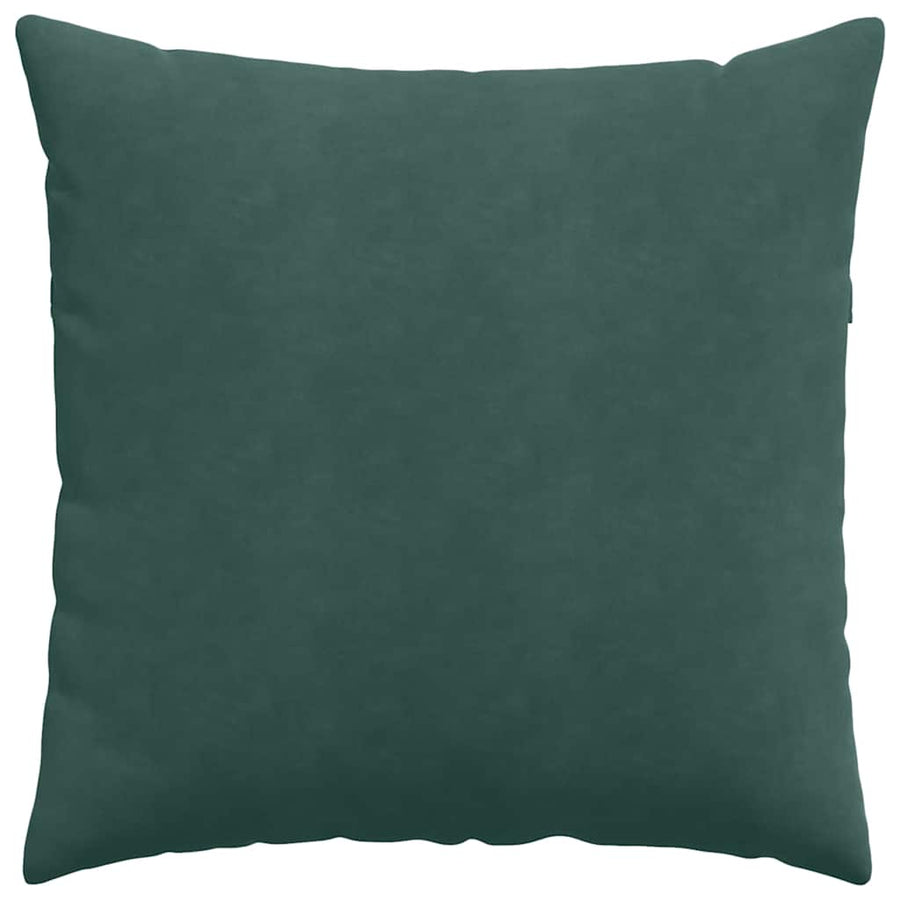 Sofa Kussens 2 pcs Donkergroen 60 x 60 cm Katoen Stof