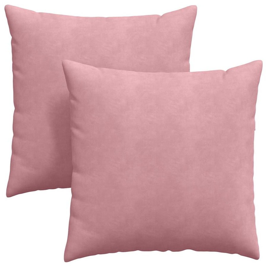 Sofa Kussens 2 pcs Roze 60 x 60 cm Katoen Stof