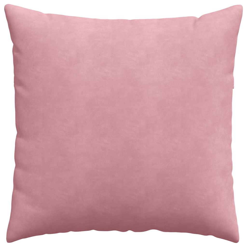Sofa Kussens 2 pcs Roze 60 x 60 cm Katoen Stof