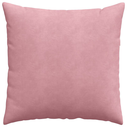 Sofa Kussens 2 pcs Roze 60 x 60 cm Katoen Stof