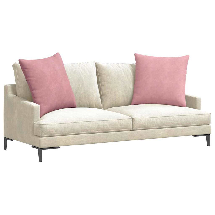 Sofa Kussens 2 pcs Roze 60 x 60 cm Katoen Stof