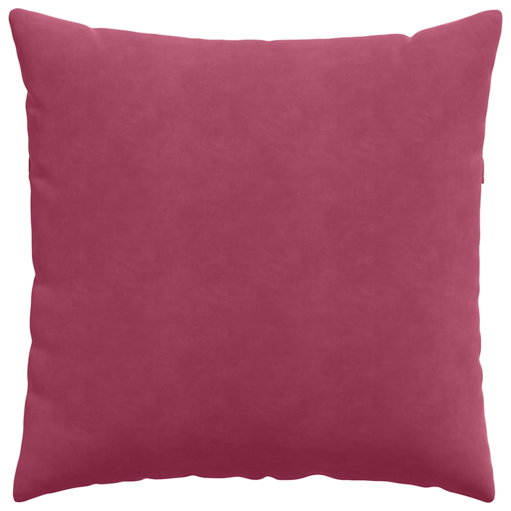 Sofa Kussens 2 pcs Wijnrood 60 x 60 cm Katoen Stof