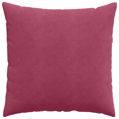 Sofa Kussens 2 pcs Wijnrood 60 x 60 cm Katoen Stof