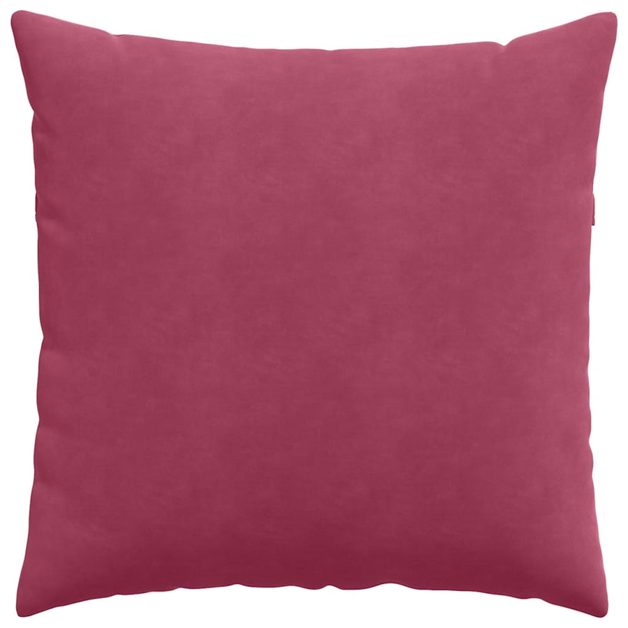 Sofa Kussens 2 pcs Wijnrood 60 x 60 cm Katoen Stof