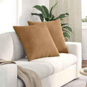 Sofa kussens 2 stuks 60x60 cm bruin corduroy