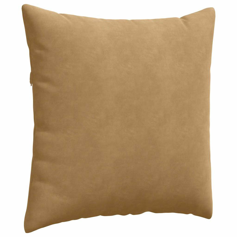 Sofa Kussens 2 pcs Bruin 60 x 60 cm Katoen Stof