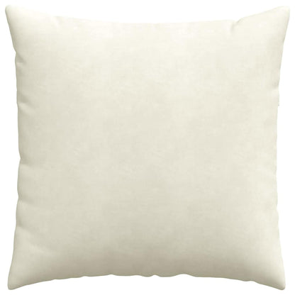 Sofa Kussens 2 pcs Crème 60 x 60 cm Katoen Stof