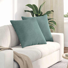 Sofa Kussens 2 pcs Zeegroen 60 x 60 cm Katoen Stof