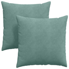 Sofa Kussens 2 pcs Zeegroen 60 x 60 cm Katoen Stof