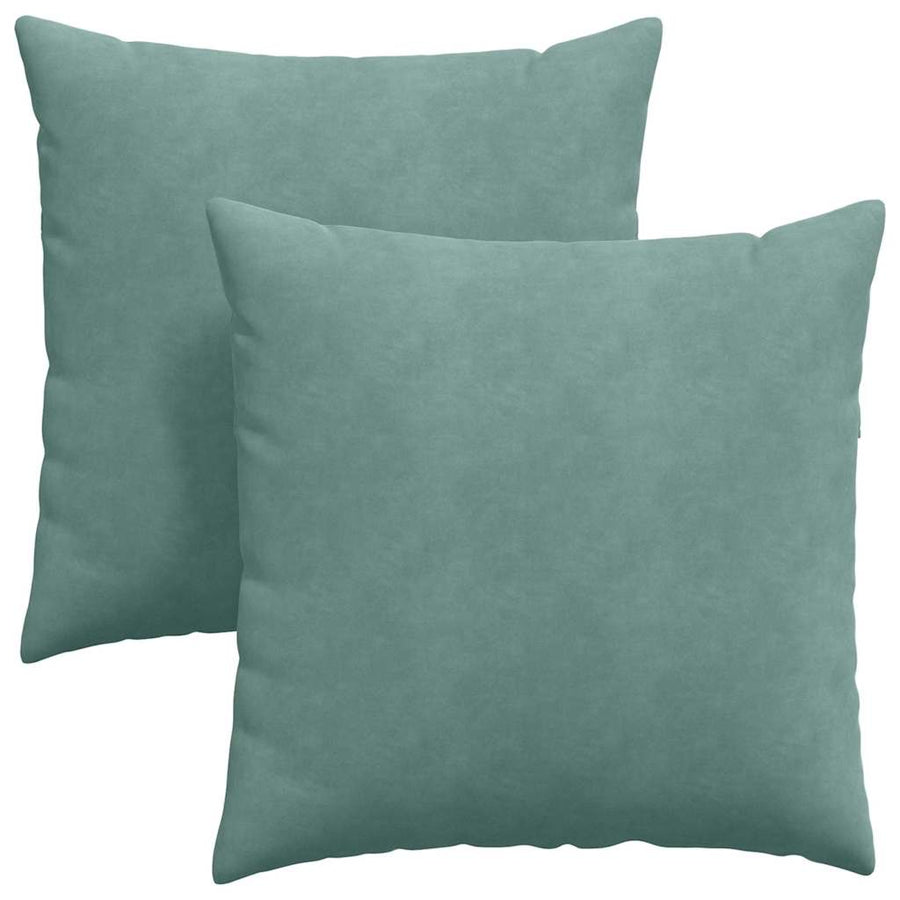 Sofa Kussens 2 pcs Zeegroen 60 x 60 cm Katoen Stof