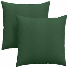 Sofa Kussens 2 pcs Donkergroen 60 x 60 cm Katoen Stof