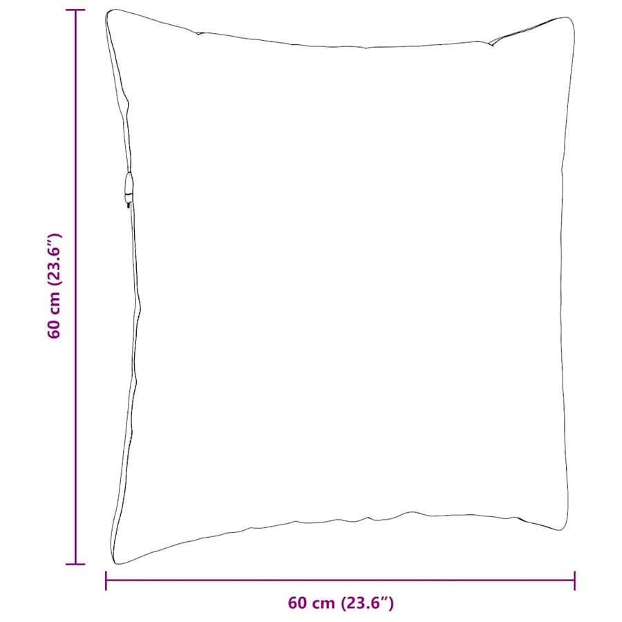 Sofa Kussens 2 pcs Donkergroen 60 x 60 cm Katoen Stof