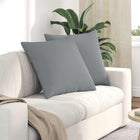 Sofa Cushions 2 pcs Light Grey 80 x 80 cm Fabric