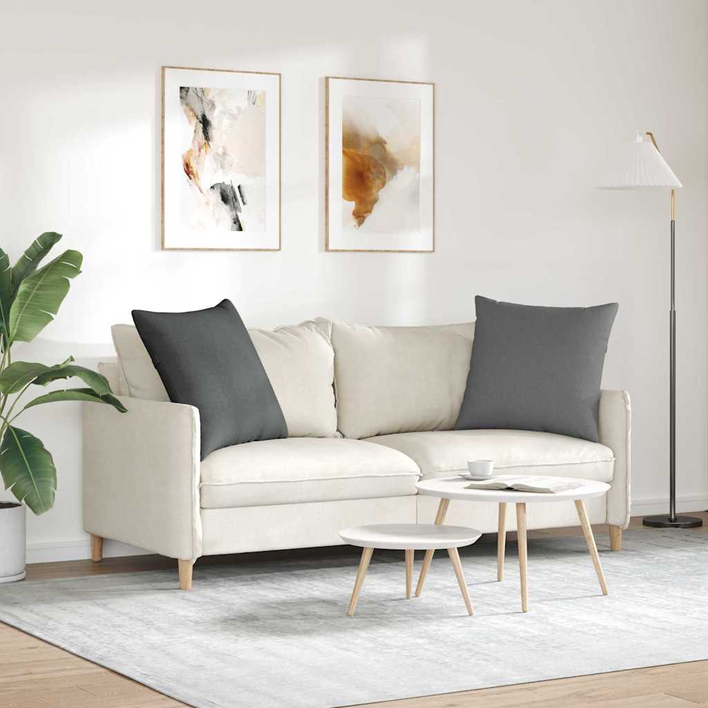 Sofa Kussens Donkergrijs Stof
