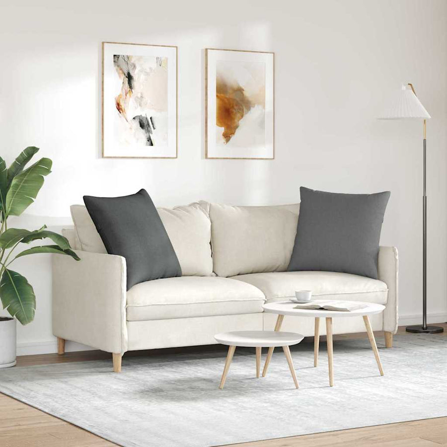 Sofa Kussens Donkergrijs Stof