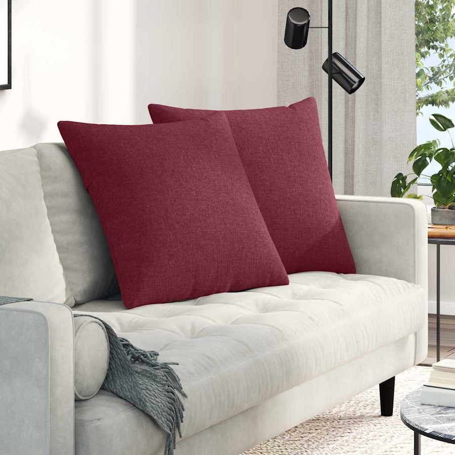 Sofa Kussens Wijnrood Stof
