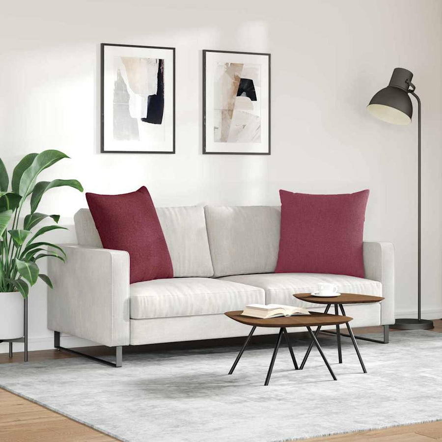 Sofa Kussens Wijnrood Stof
