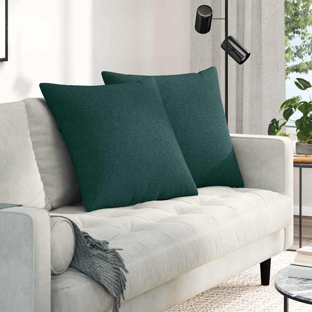 Sofa Kussens Donkergroen Stof