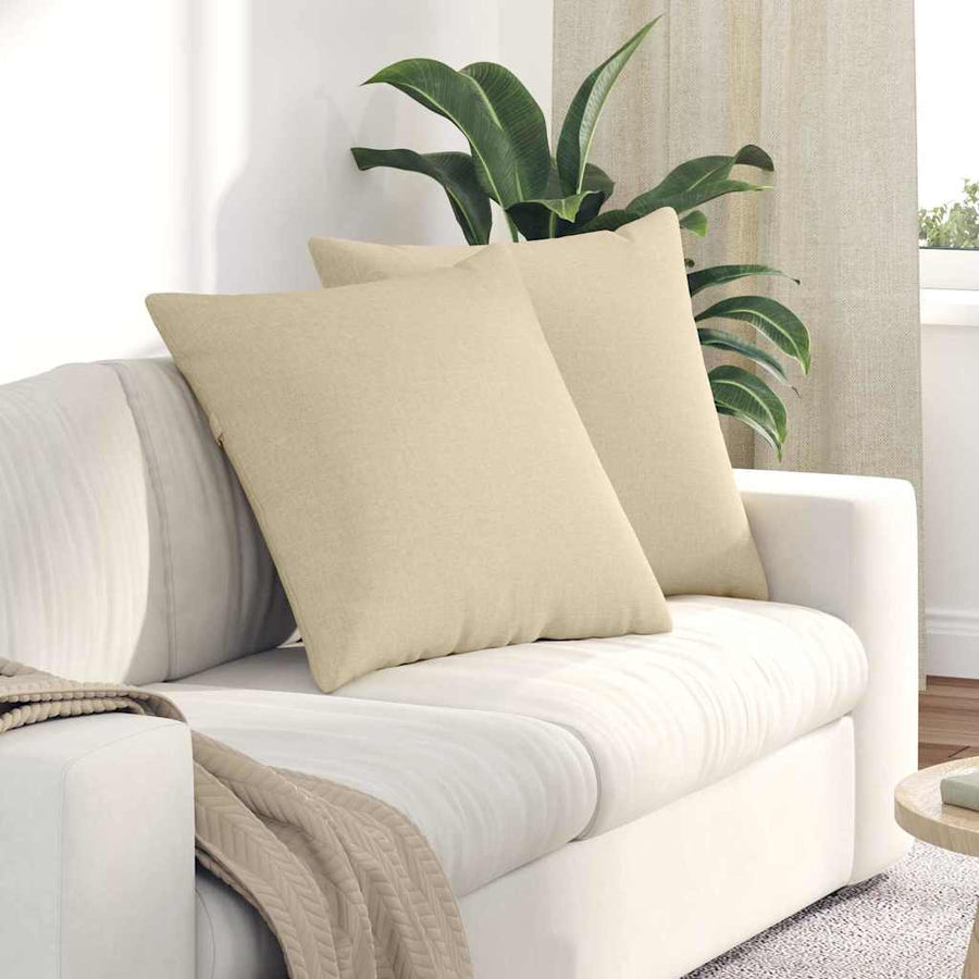 Sofa Kussens Crème Stof