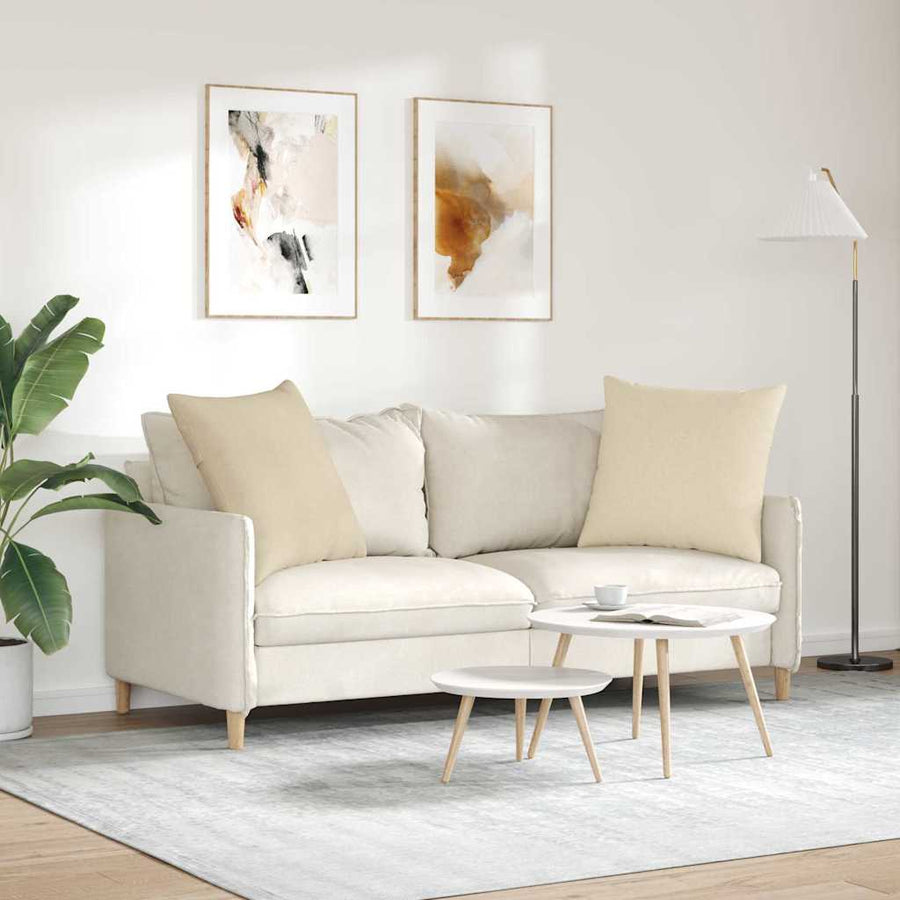Sofa Kussens Crème Stof