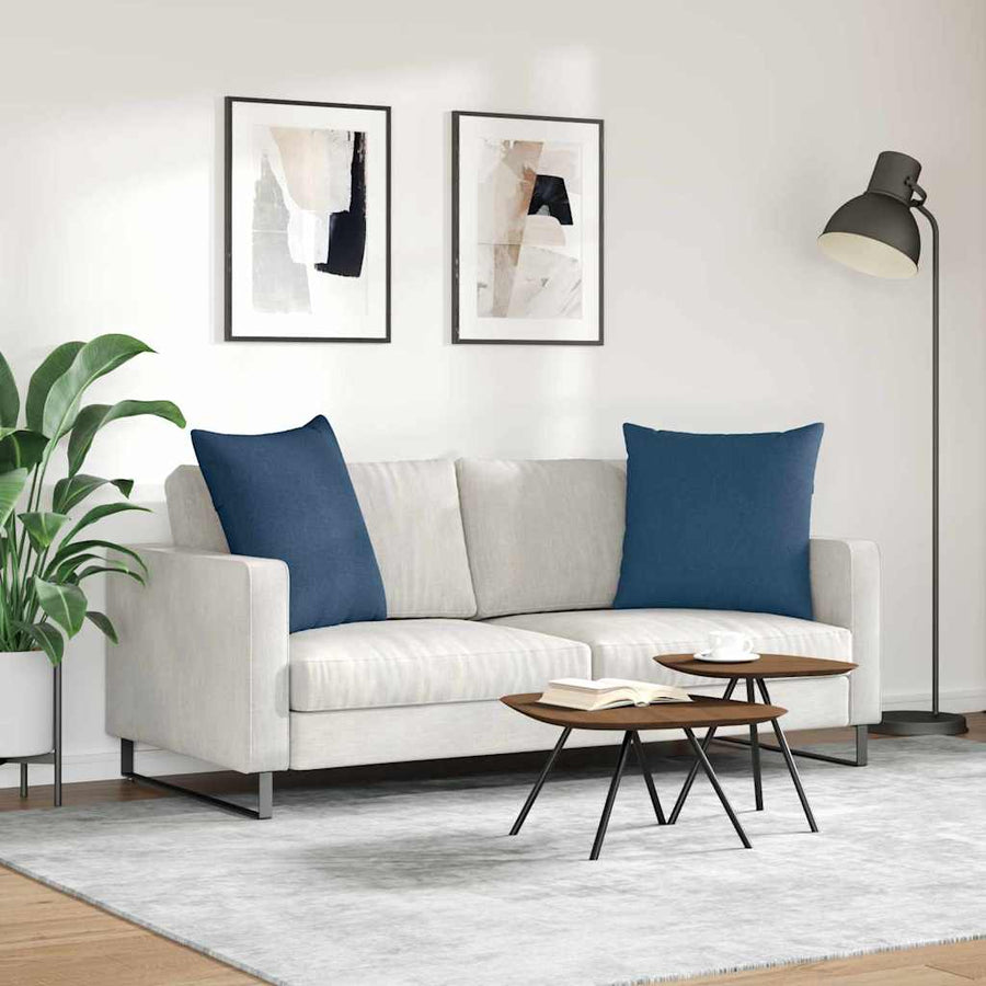 Sofa Kussens Blauw Stof