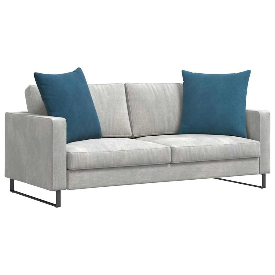 Sofa Kussens 2 pcs Blauw 80 x 80 cm Katoen Stof