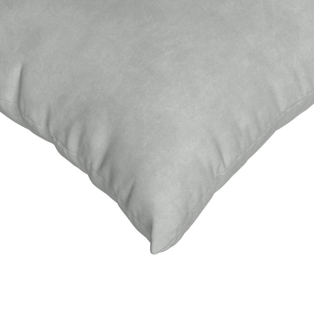 Sofa Kussens 2 pcs Lichtgrijs 80 x 80 cm Katoen Stof