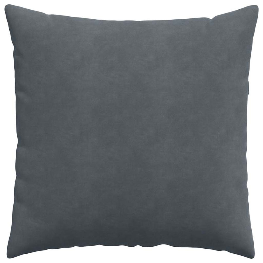 Sofa Kussens 2 pcs Donkergrijs 80 x 80 cm Katoen Stof