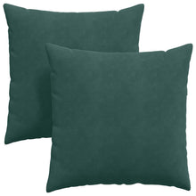 Sofa Kussens 2 pcs Donkergroen 80 x 80 cm Katoen Stof