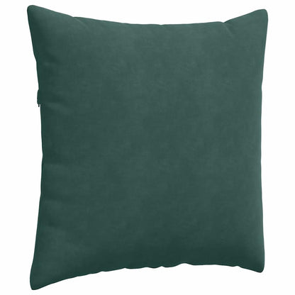 Sofa Kussens 2 pcs Donkergroen 80 x 80 cm Katoen Stof